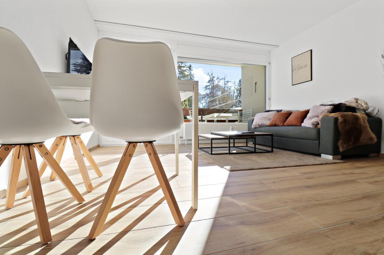 Appartement Cosy Et Renove Au Coeur De La Station Crans-Montana Bagian luar foto